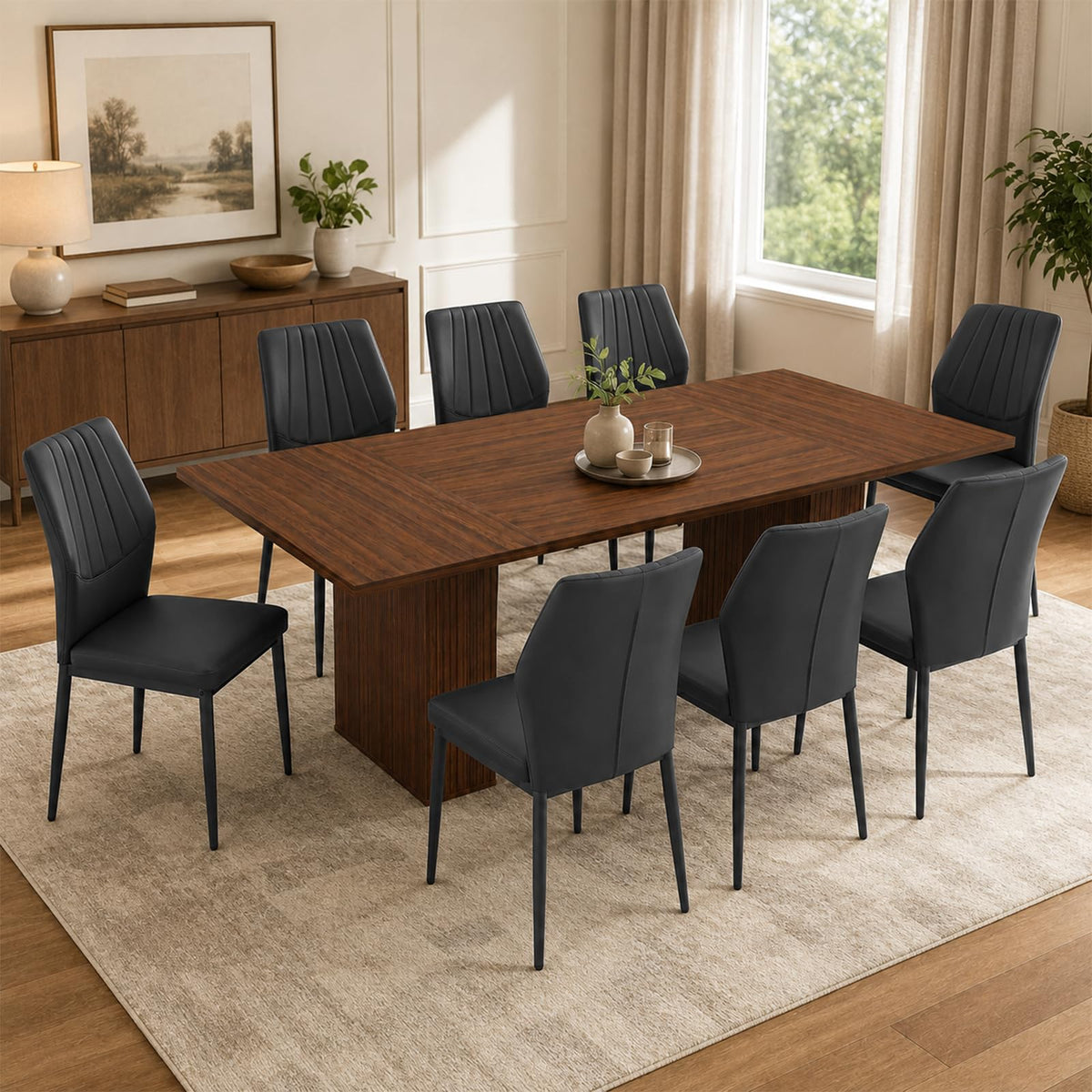 Rectangular 9 Piece Dining Table Set J6951