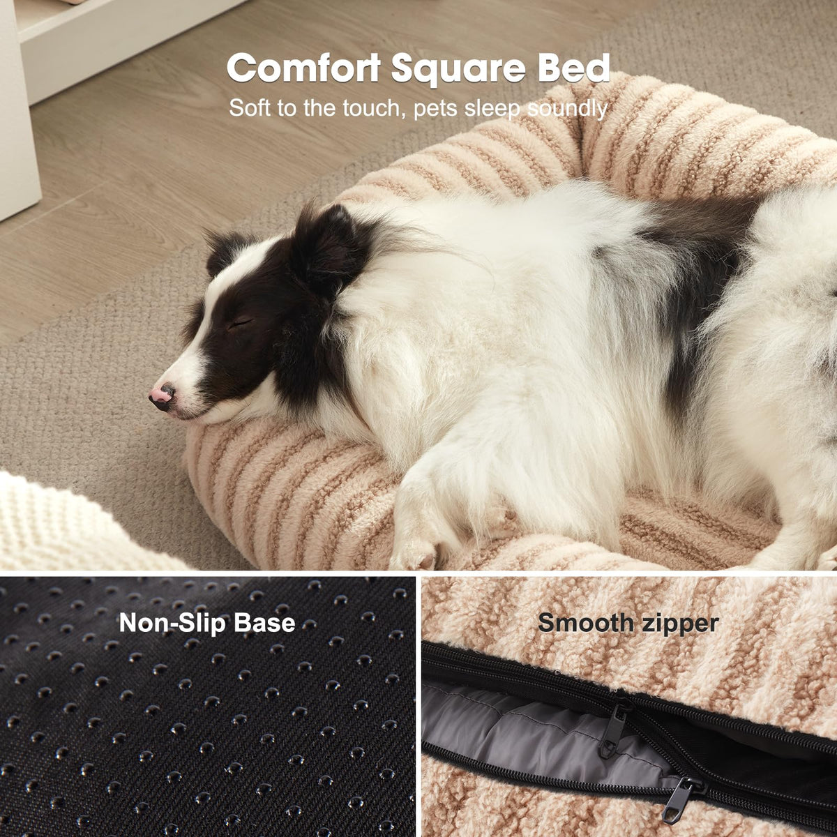 Medium Washable Dog Bed with Removable Cover Y254