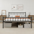 Black Full Size Metal Platform Bed Frame F8802