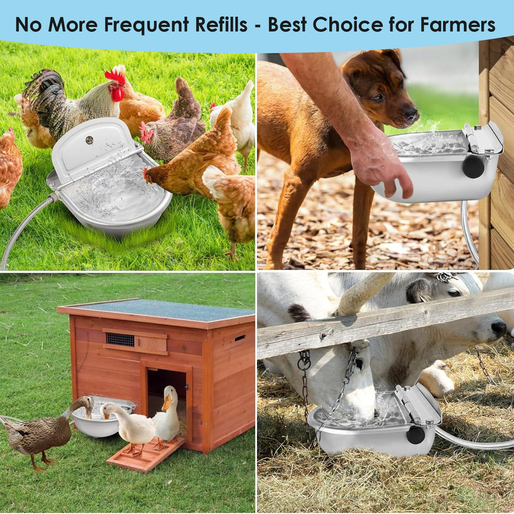 Stainless Steel Poultry Waterer Q126