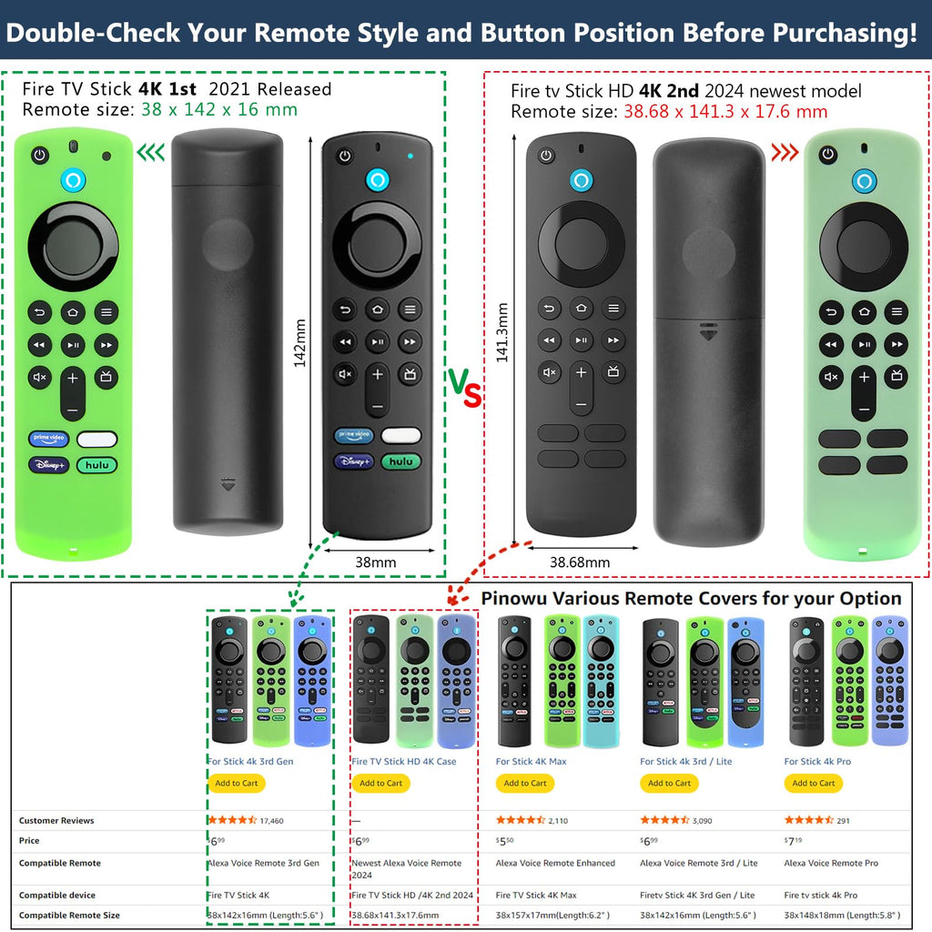 Silicone Remote Covers 3pcs Glow Green Blue Red C1937