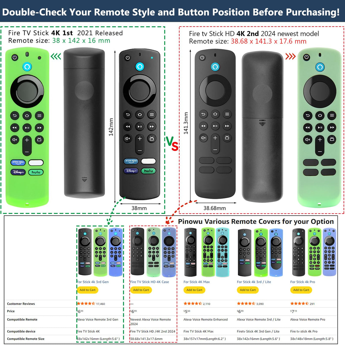 Silicone Remote Covers 3pcs Glow Green Blue Red C1937