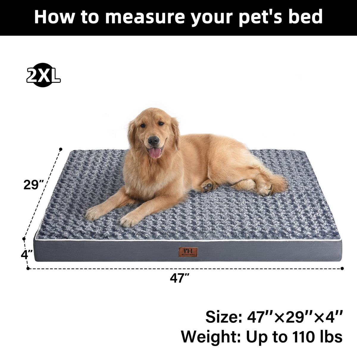 XXL Washable Dog Bed O64691