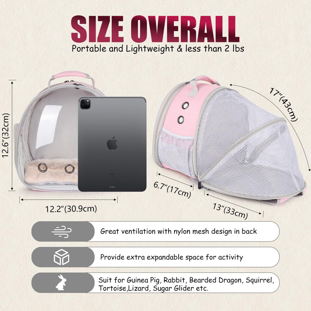 Expandable Breathable Pet Carrier Backpack V211063