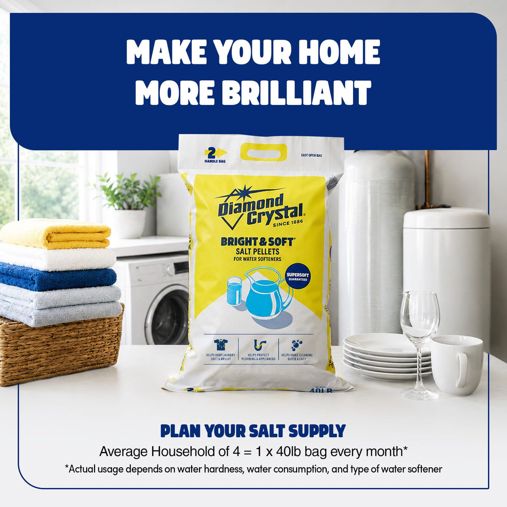 Water Softener Salt Pellets, 40 Pounds C2019