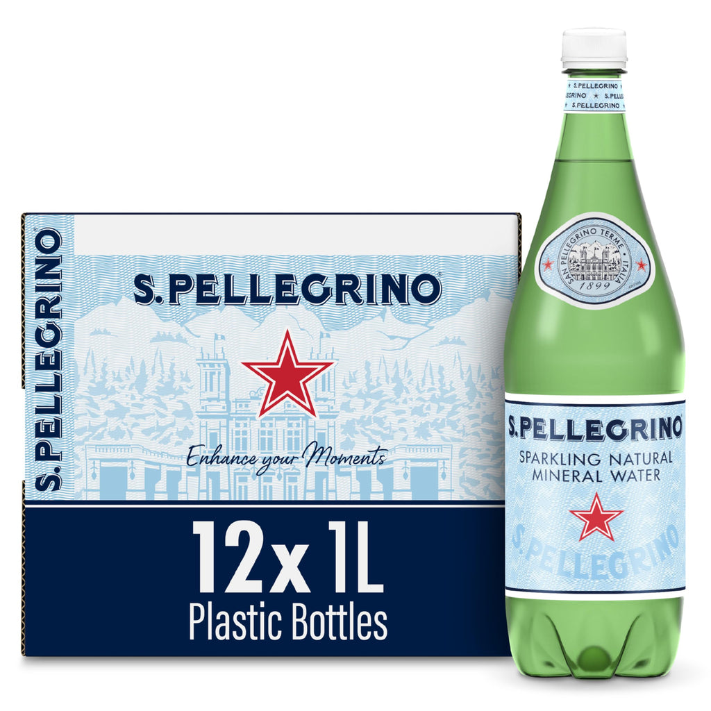 Sparkling Natural Mineral Water 33.8 fl oz Pack of 12 V80194