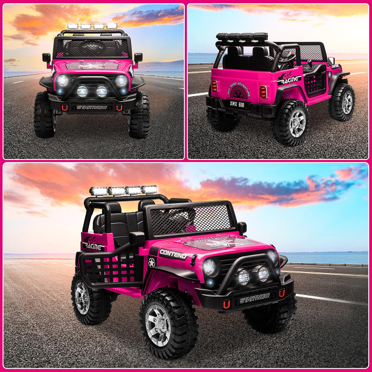 2 Seater Electric Car for Kids with Parent Remote F64459