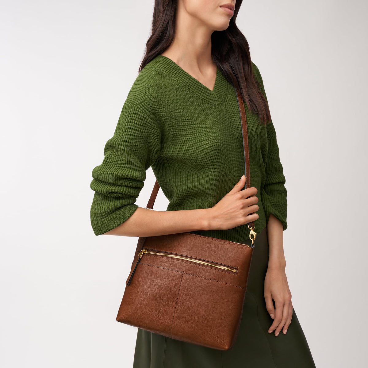 Leather Small Flap Crossbody Purse Handbag C160618