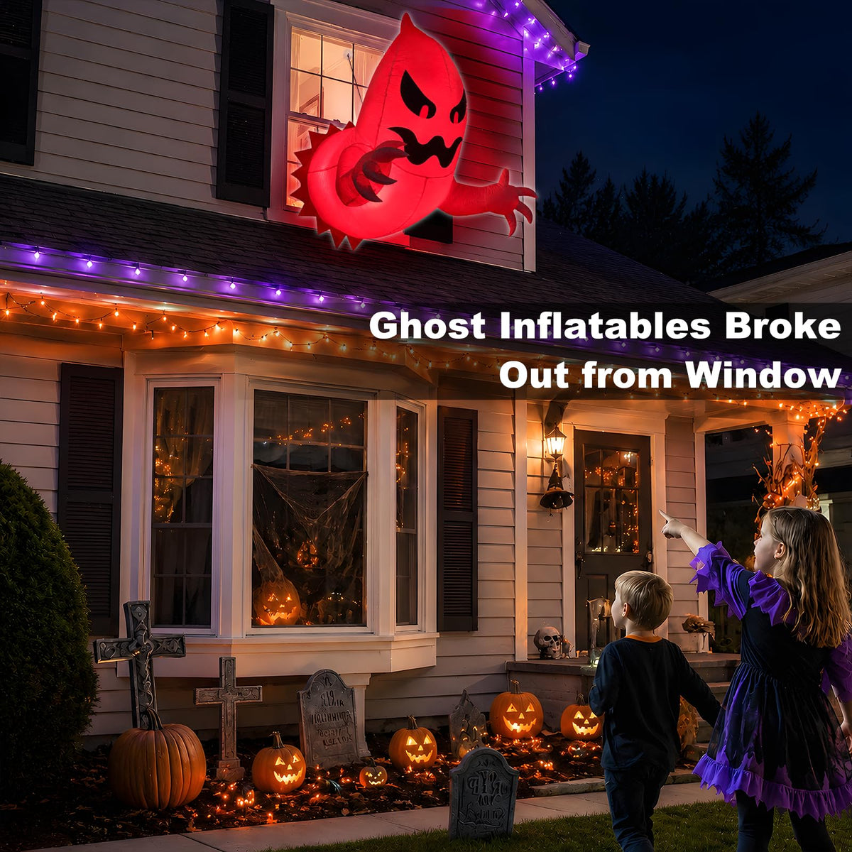 Halloween Ghost Inflatables Window Decorations S4133