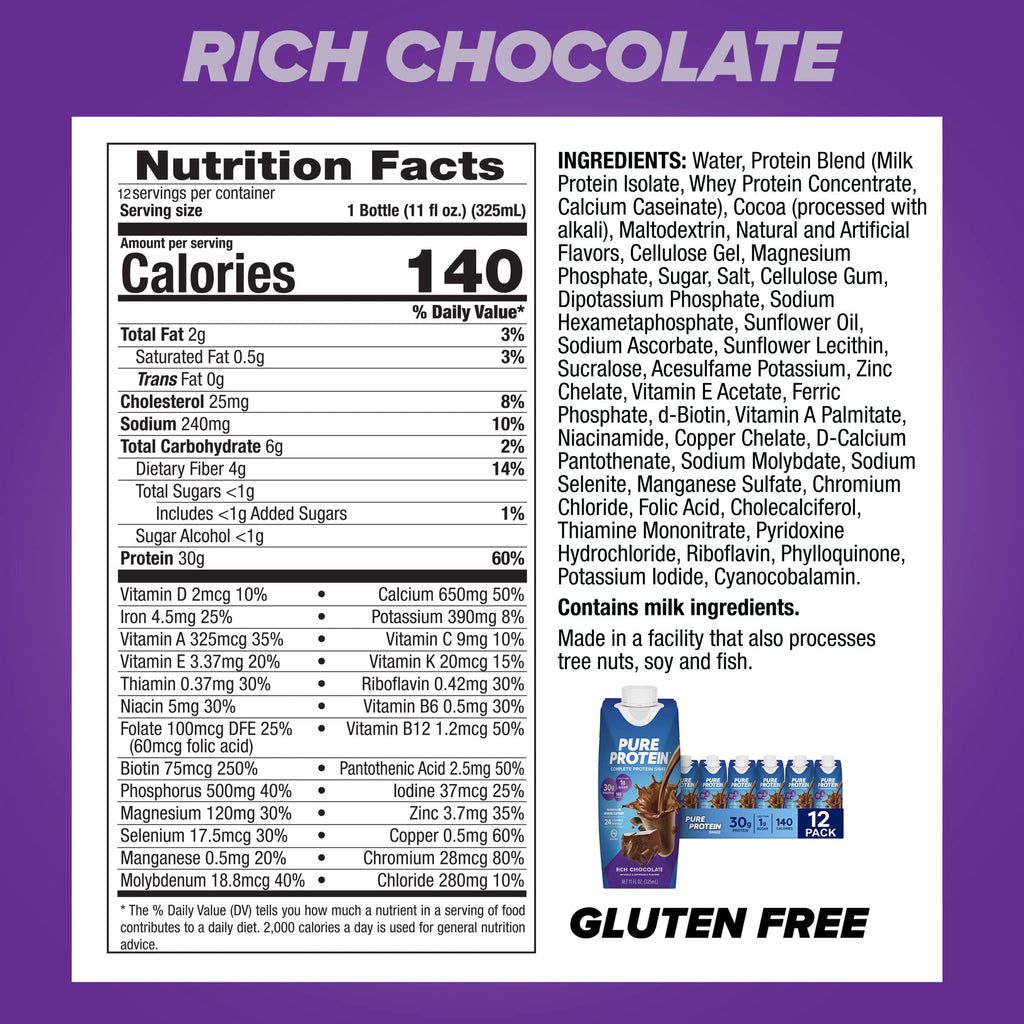 Chocolate Peanut Butter Protein Shake & Bars 1.76oz 12 Count B5472