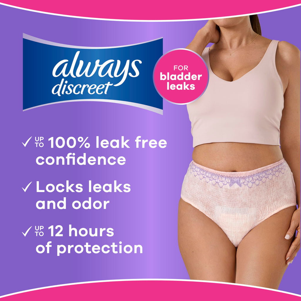 Small/Medium Incontinence Underwear, 84ct T428490