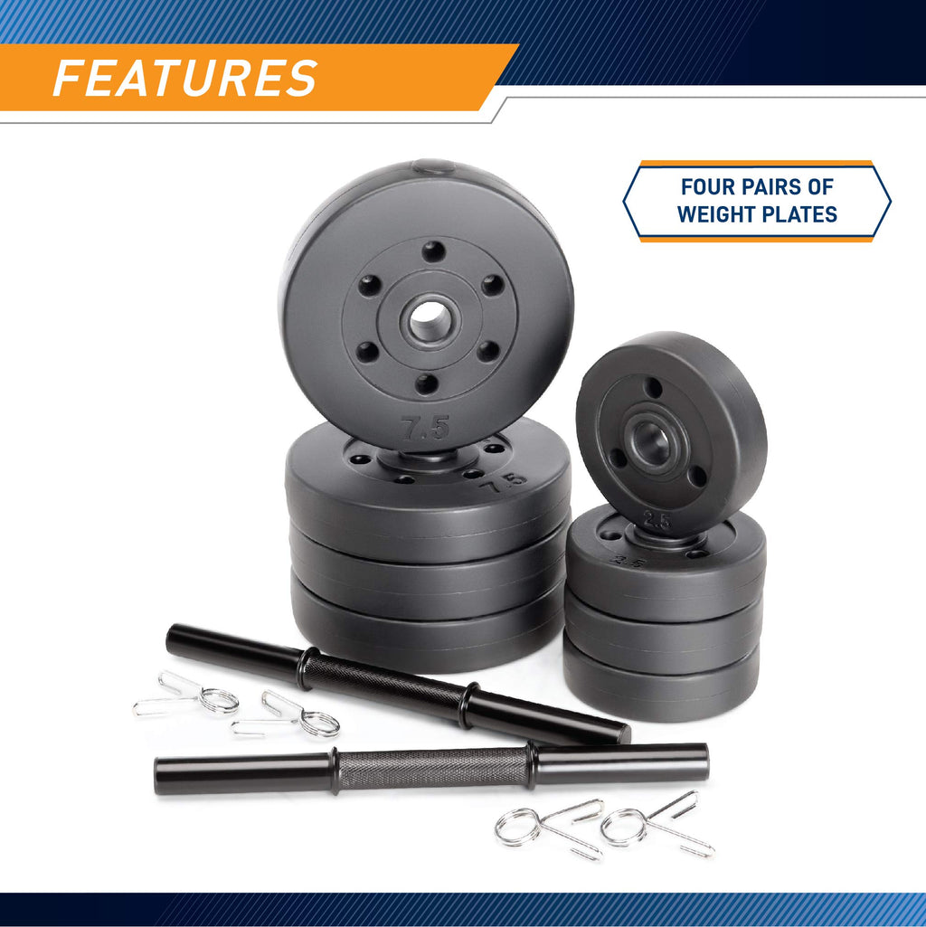 40 lbs Adjustable Dumbbell Set K407278