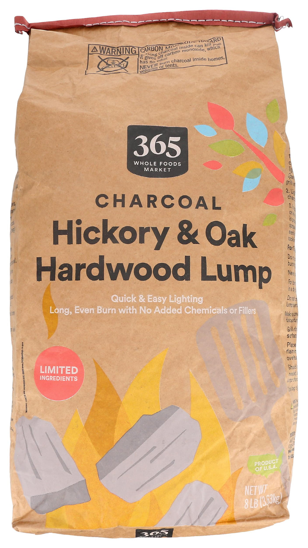 Charcoal Lump, 128 Ounce Y319