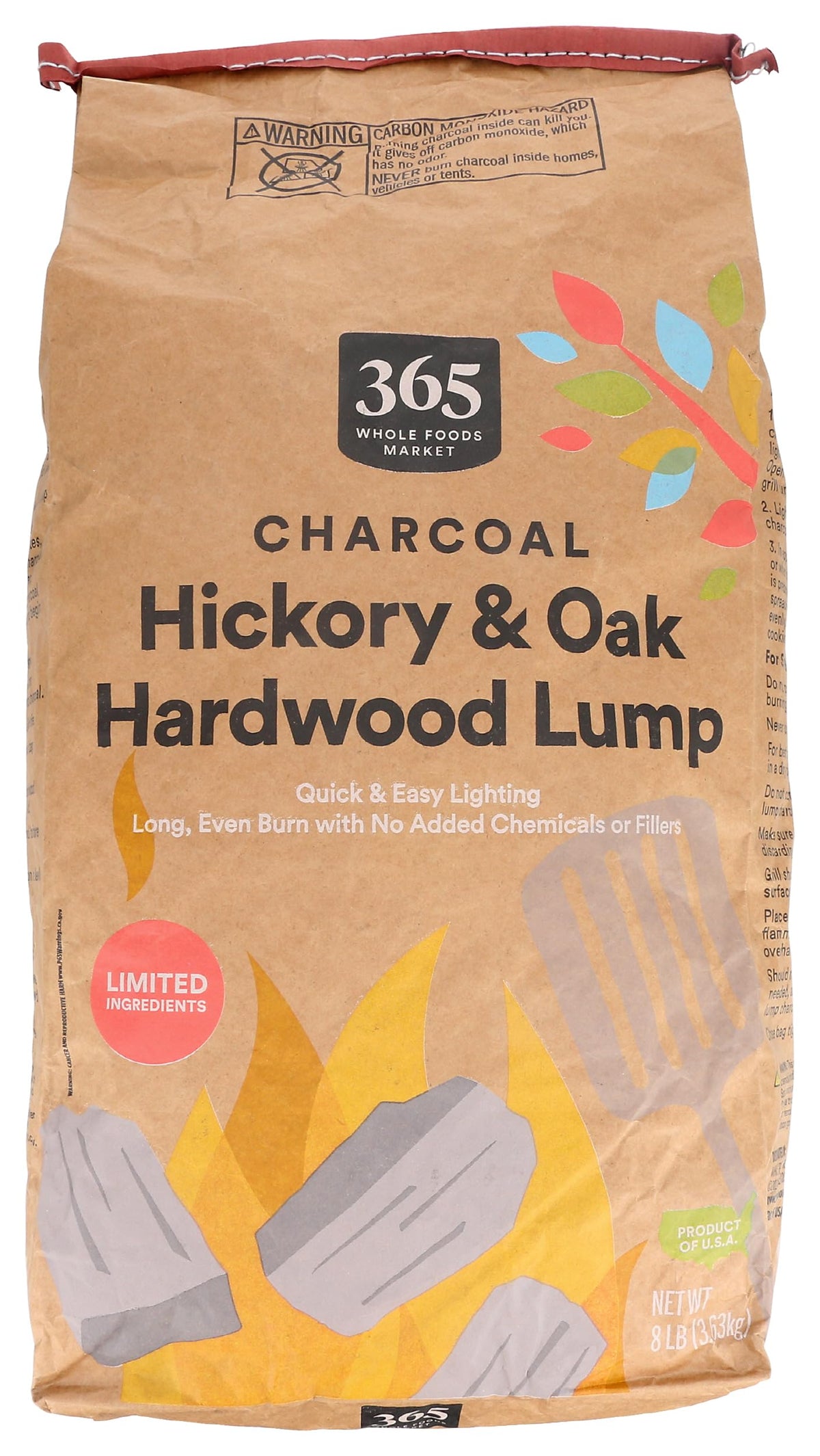 Charcoal Lump, 128 Ounce Y319
