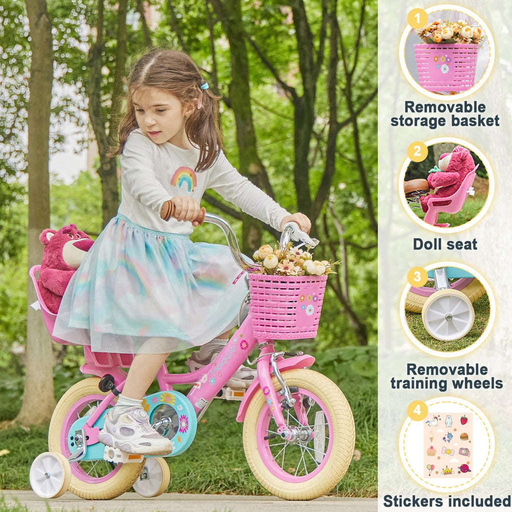 12-20 Inch Kids Bike with Training Wheels W2277