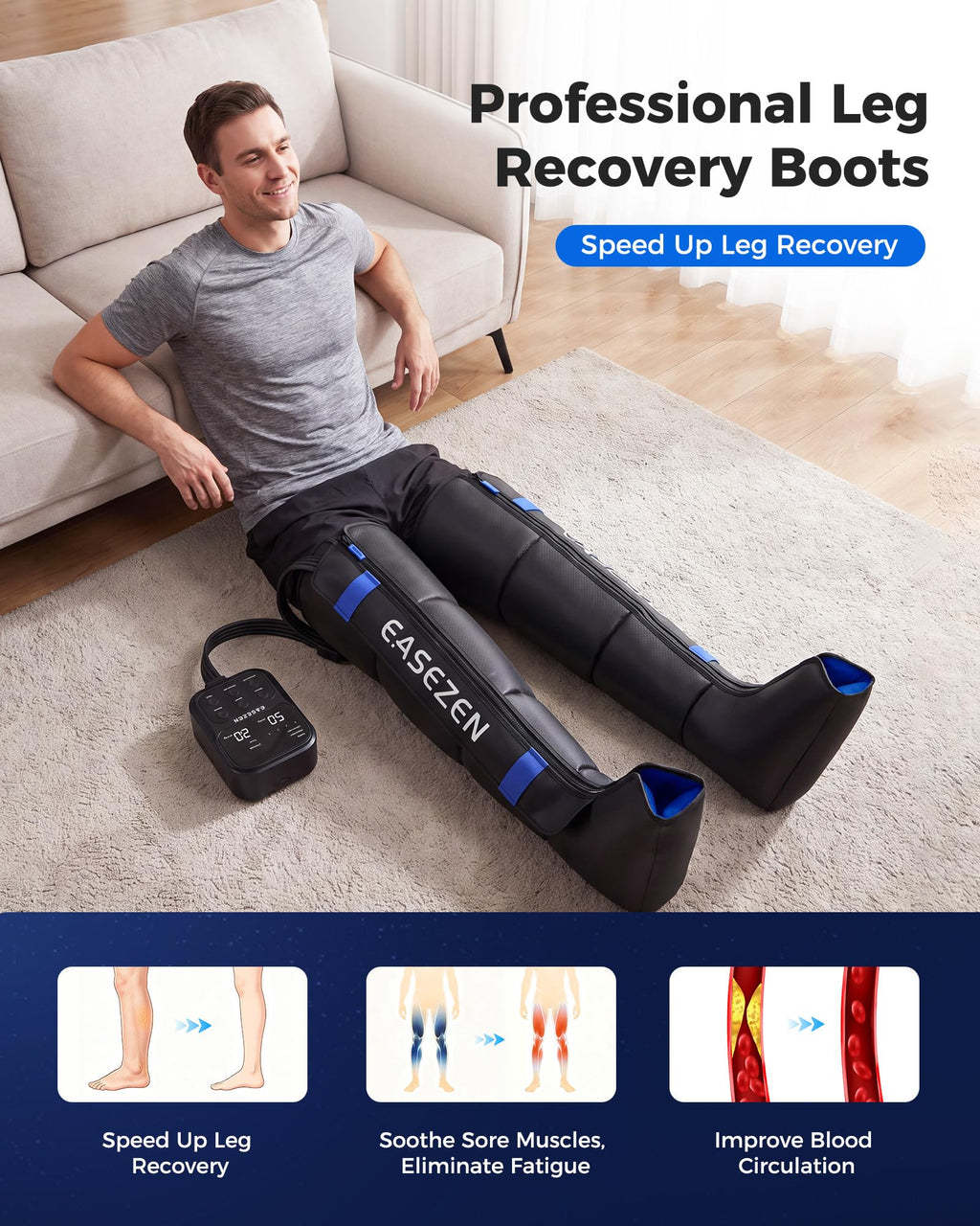 Cordless Leg Compression Massager T639649