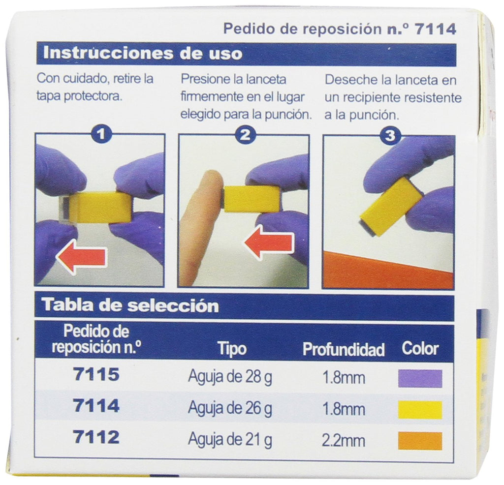 26 Gauge Sterile Safety Lancets 100 Count Y9671