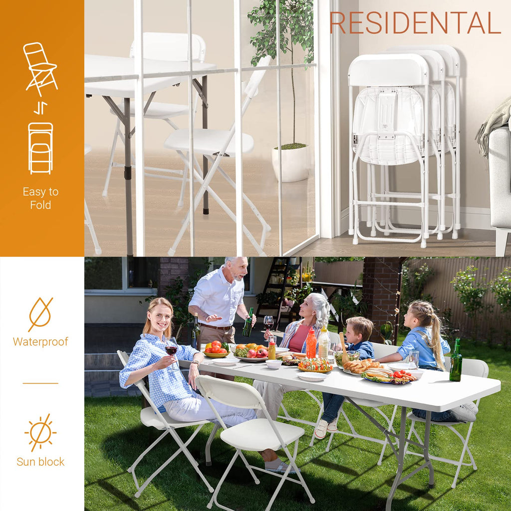 White 10 Pack Folding Chair G342585