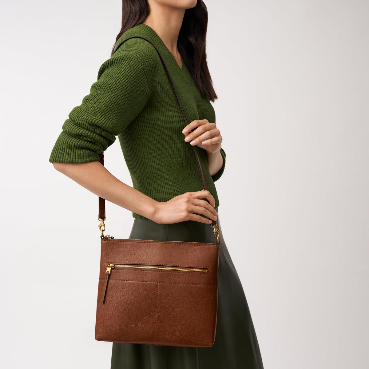 Leather Small Flap Crossbody Purse Handbag C160618