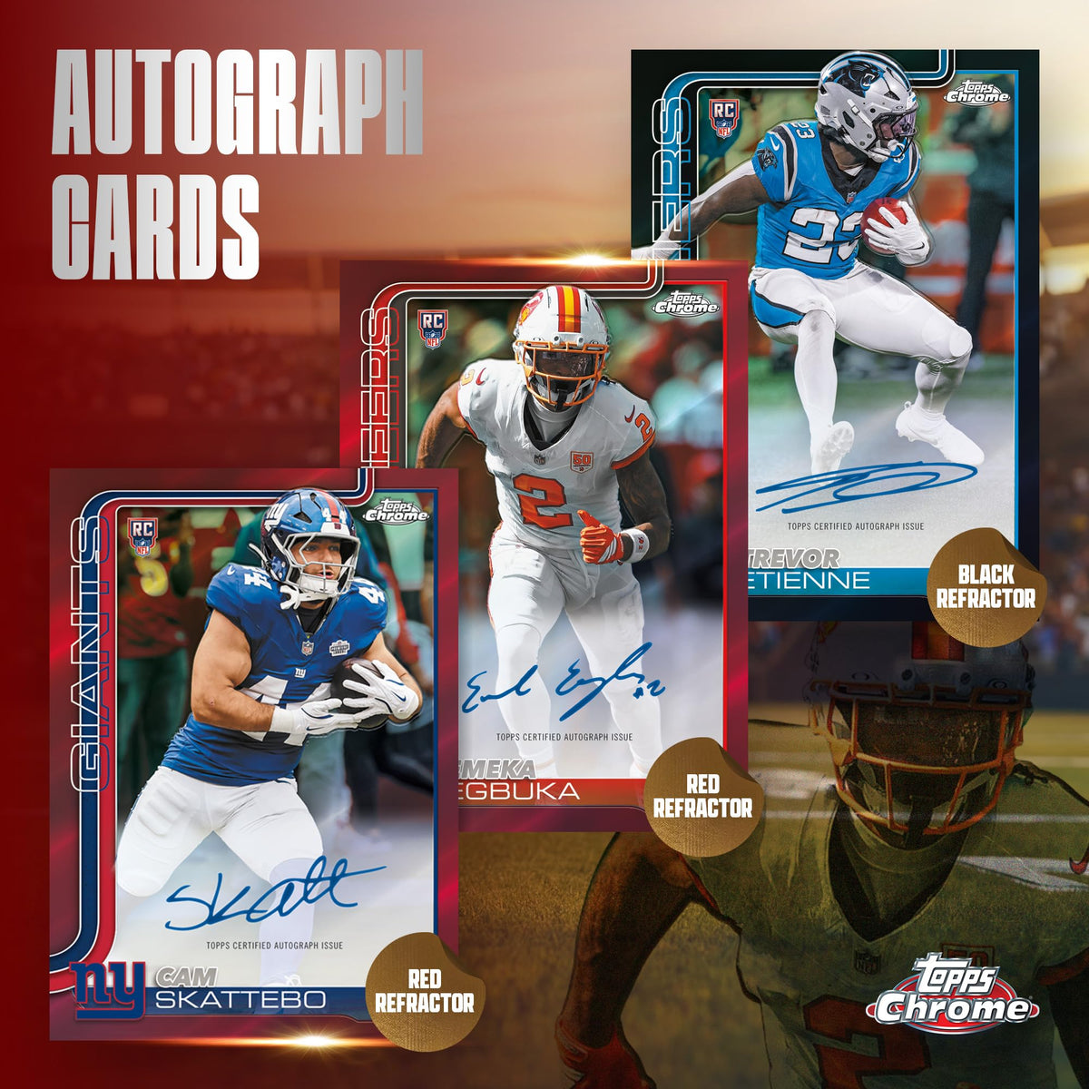 2025 Topps Chrome NFL Football Mega Box L690