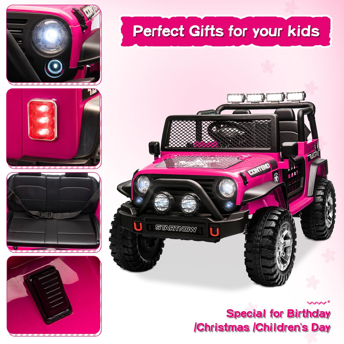 2 Seater Electric Car for Kids with Parent Remote F64459