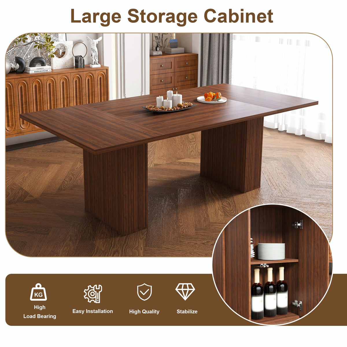 Rectangular 9 Piece Dining Table Set J6951