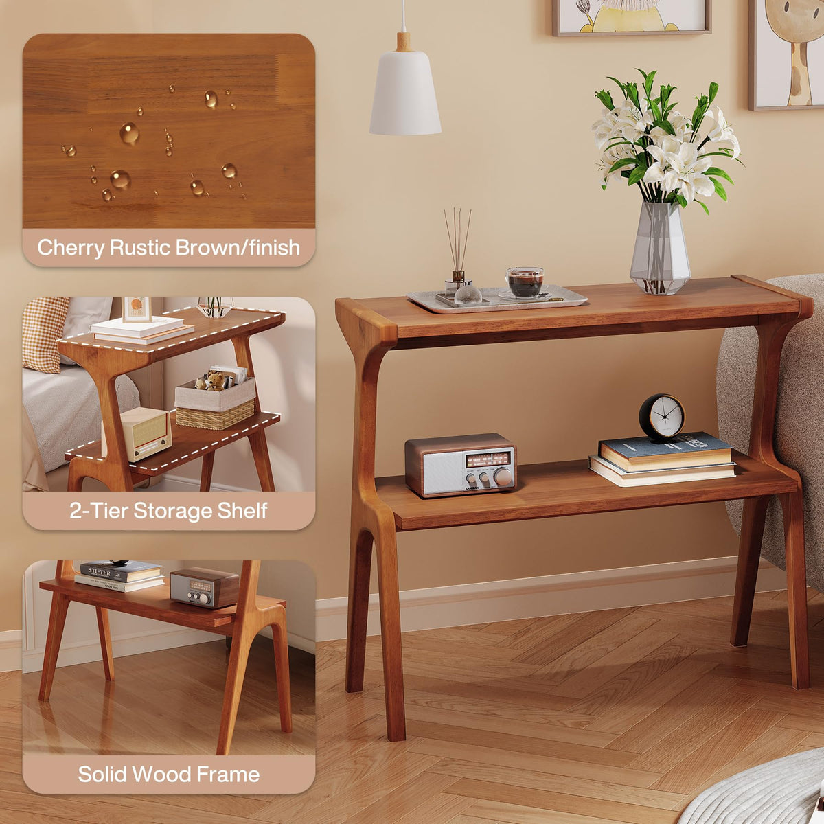 Solid Wood End Table T29320