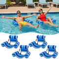 4 Packs Inflatable Pool Floats Chairs Y424631