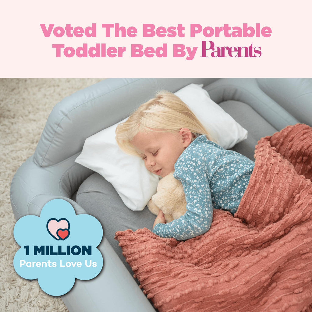 Inflatable Toddler Travel Bed with Safety Bumpers Y511