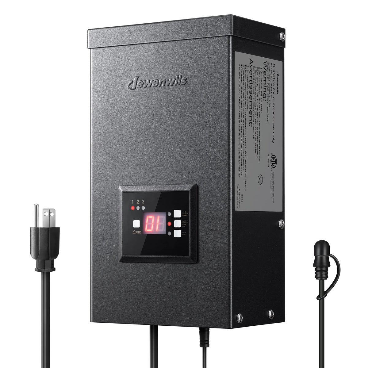 200W Low Voltage Landscape Transformer with Timer and Photocell Sensor X466