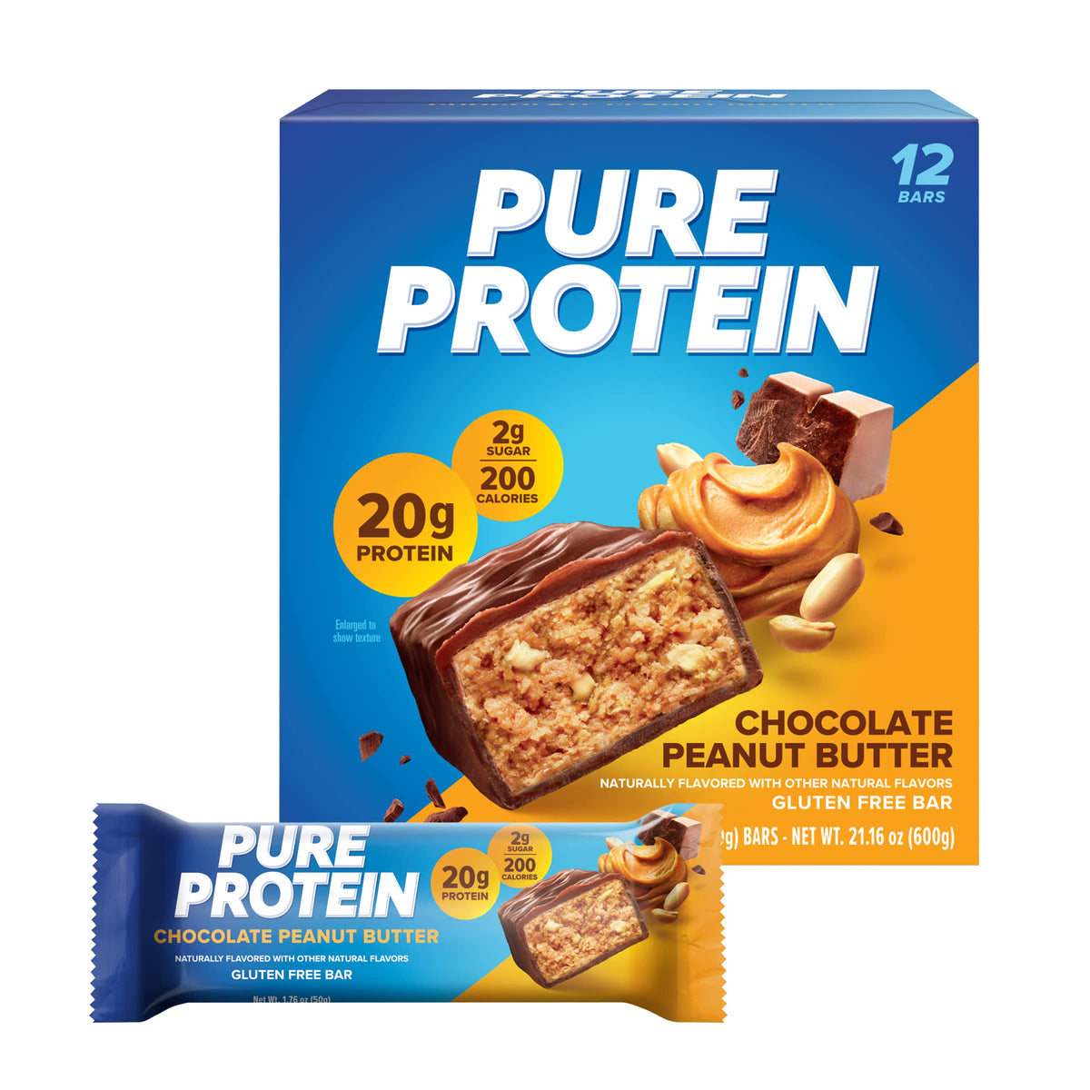 Chocolate Peanut Butter Protein Shake & Bars 1.76oz 12 Count B5472