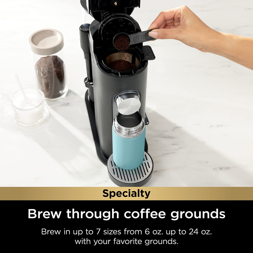 Single-Serve Coffee Maker with Milk Frother, Black Z469985