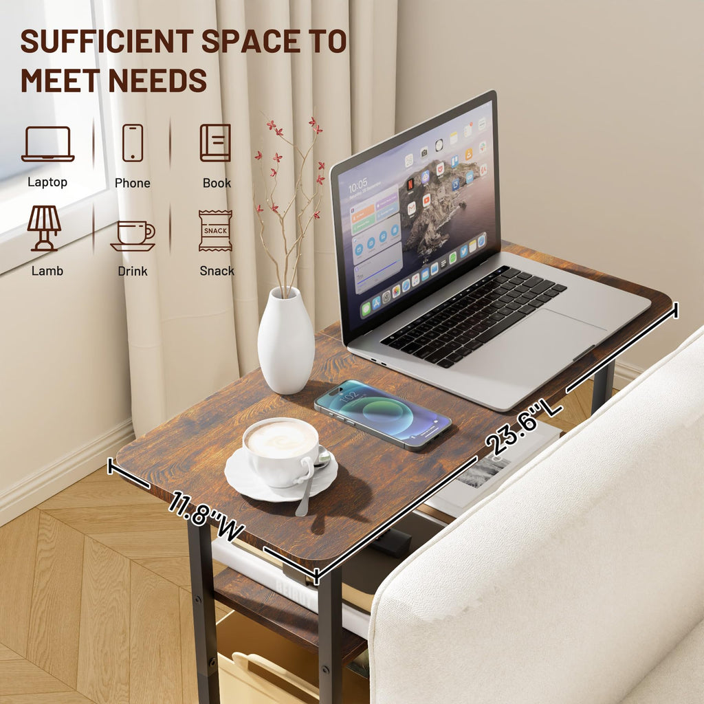 3-Tier Side Table with Storage Tabletop X7347