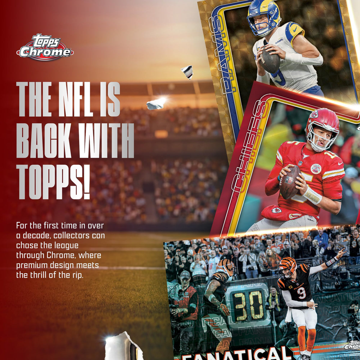 2025 Topps Chrome NFL Football Mega Box L690