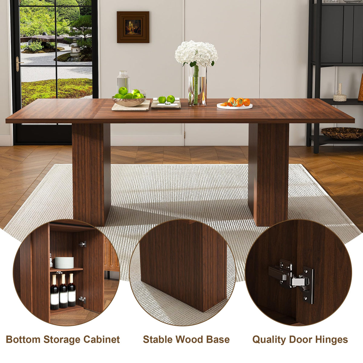 Rectangular 9 Piece Dining Table Set J6951