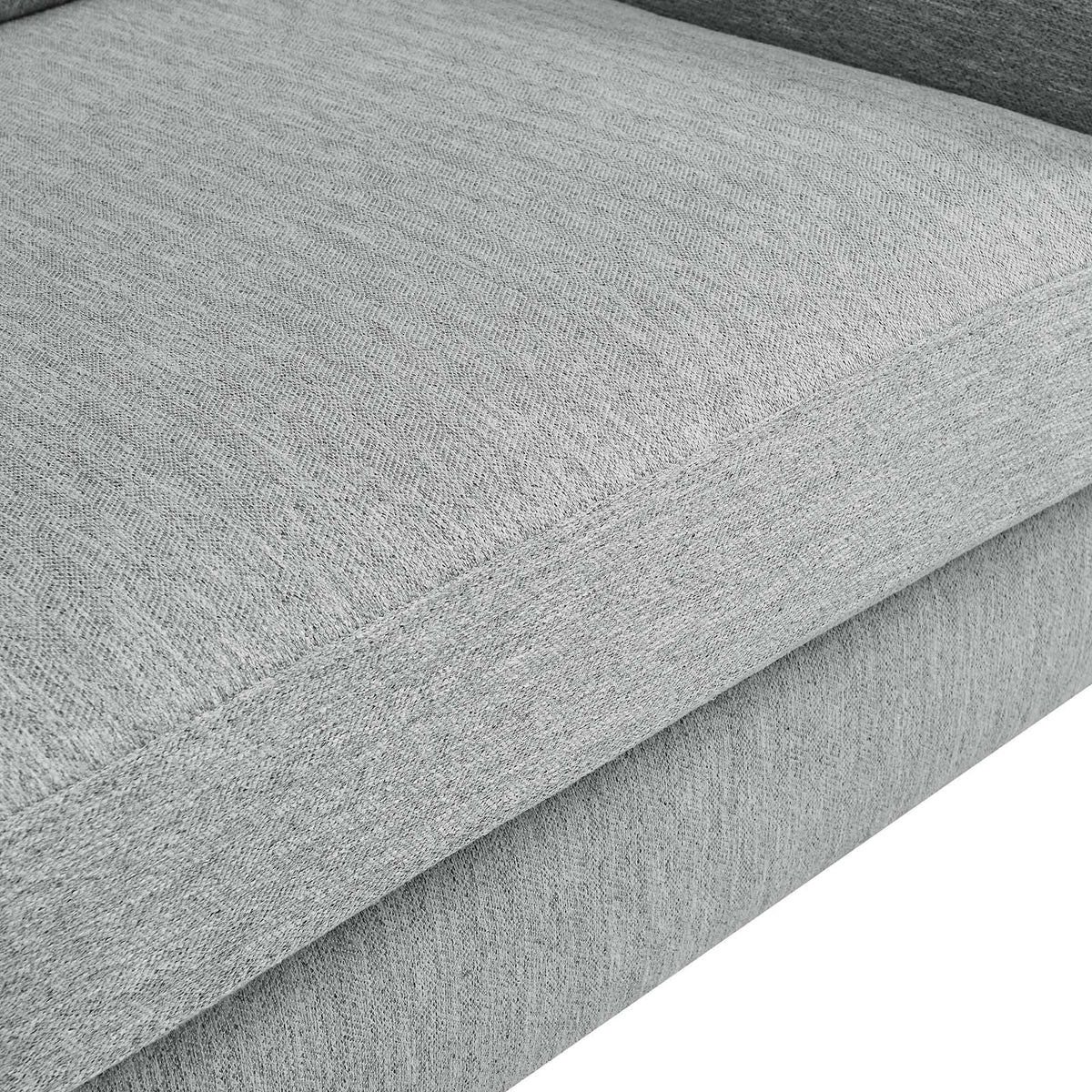 Light Gray Upholstered Fabric Loveseat I7047