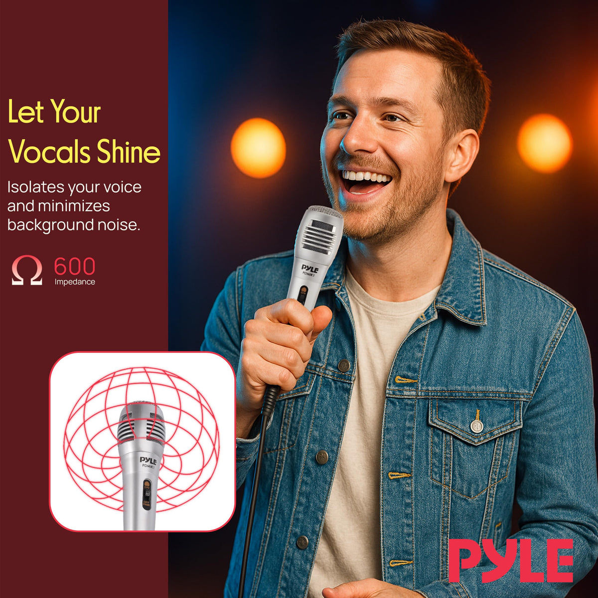 Wired Dynamic Handheld Microphone with XLR Cable V566