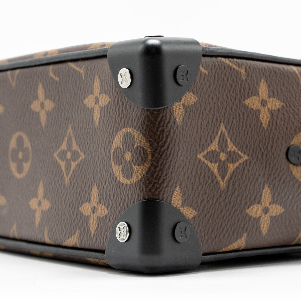 LOUIS VUITTON MINI SOFT TRUNK MONOGRAM CANVAS MARA-BLACK/ORANGE HARDWARE